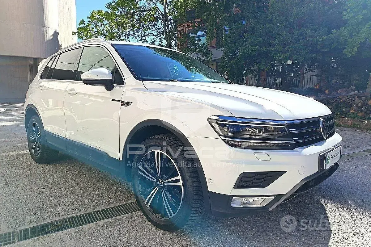 Usata VW Tiguan Executive 190 CV (139 kW) 2017 Bianco SUV