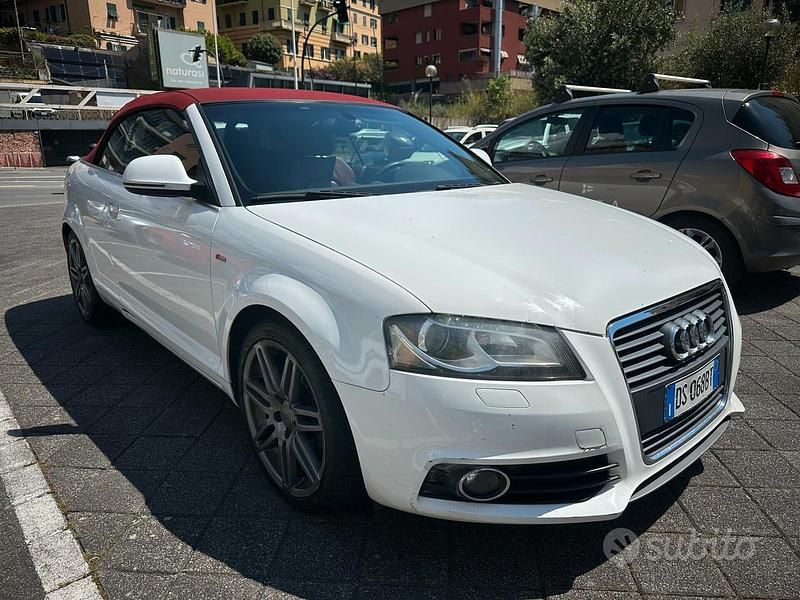 Usata Audi A3 Cabriolet S-Line 200 CV (147 kW) 2008 Bianco Cabrio
