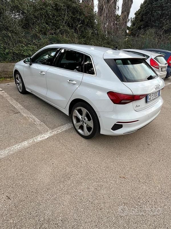 Usata Audi A3 Advanced 116 CV (85 kW) 2021 Bianco Berlina