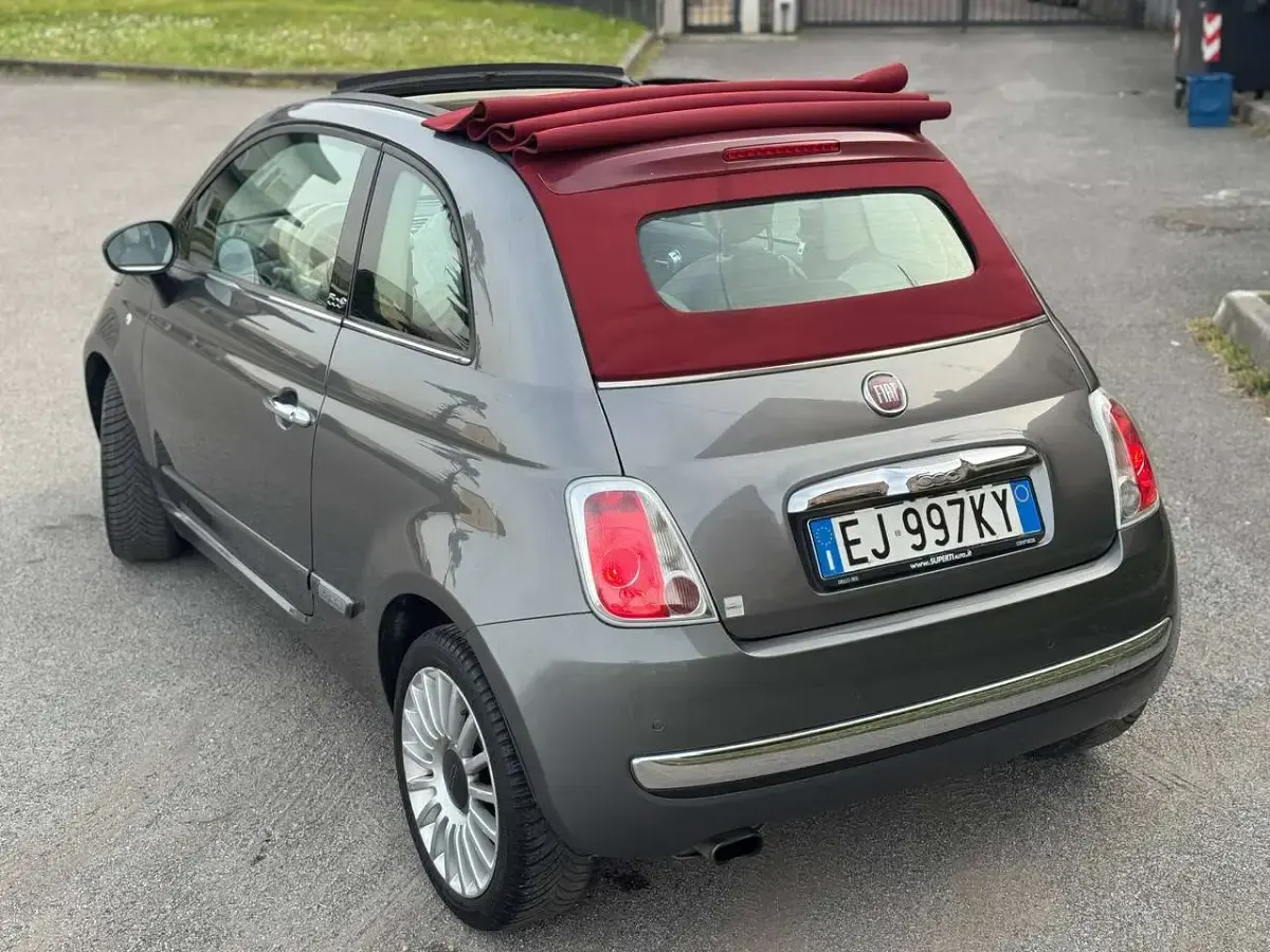 Usata Fiat 500C Lounge 69 CV (50 kW) 2011 Grigio Cabrio