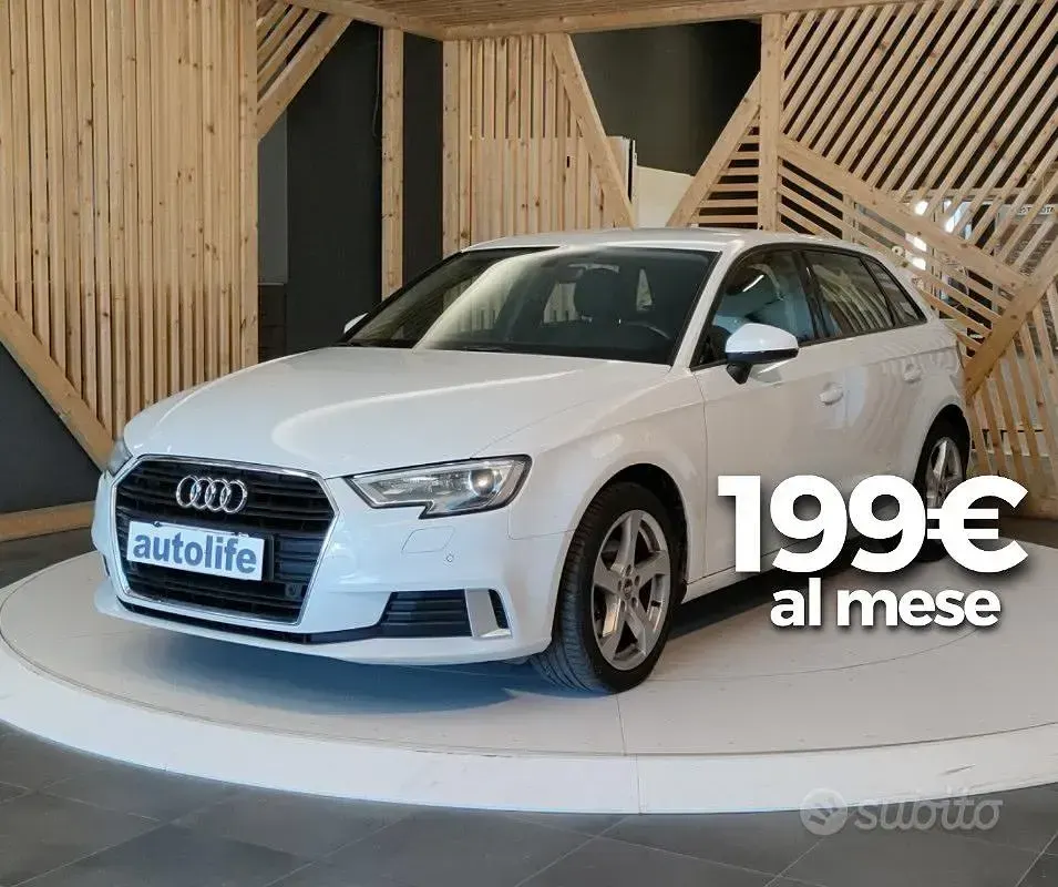 Usata Audi A3 Business 116 CV (85 kW) 2019 Bianco Berlina