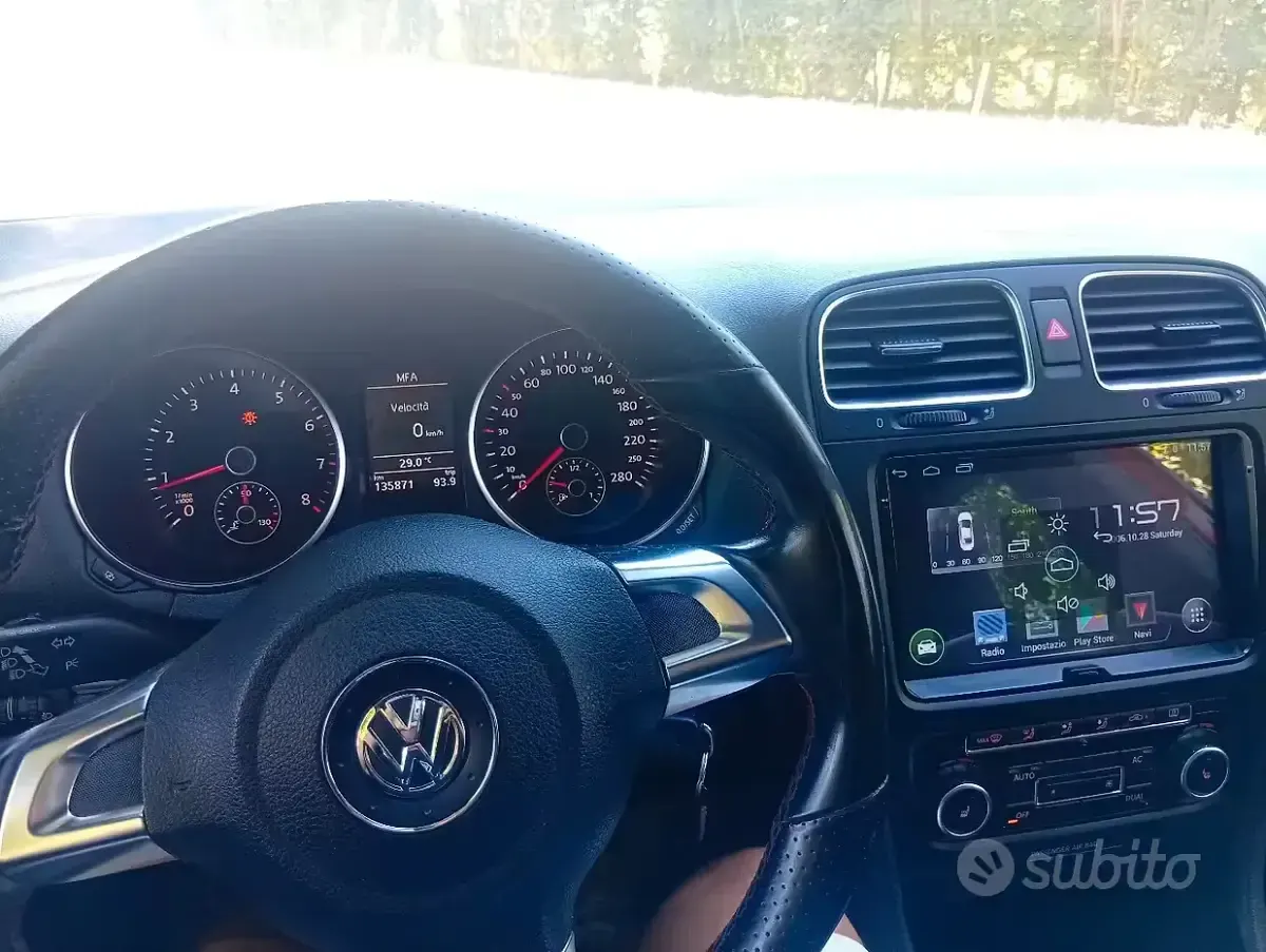 Usata VW Golf VI GTI 210 CV (154 kW) 2009 Rosso Utilitaria