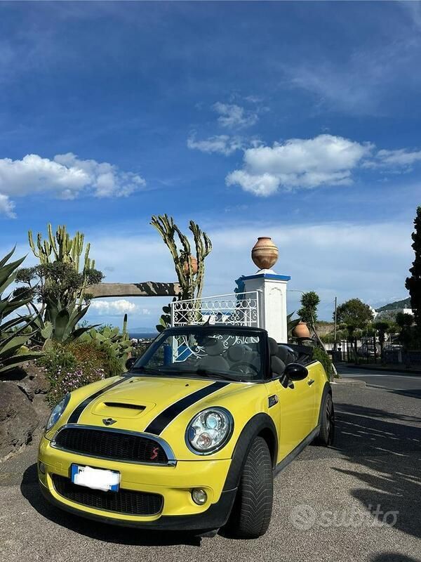 Giallo Usata 2009 Mini Cooper S Cabriolet Cabrio | 9500 € (Cara) - Immagine 1/4