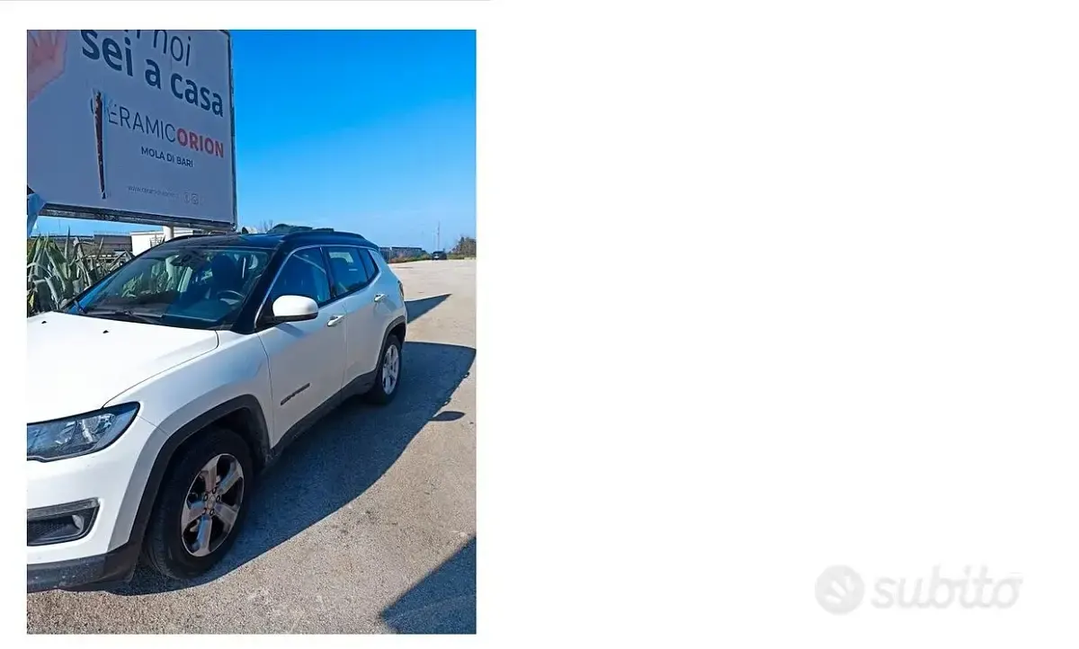 Usata Jeep Compass 120 CV (88 kW) 2018 Bianco SUV