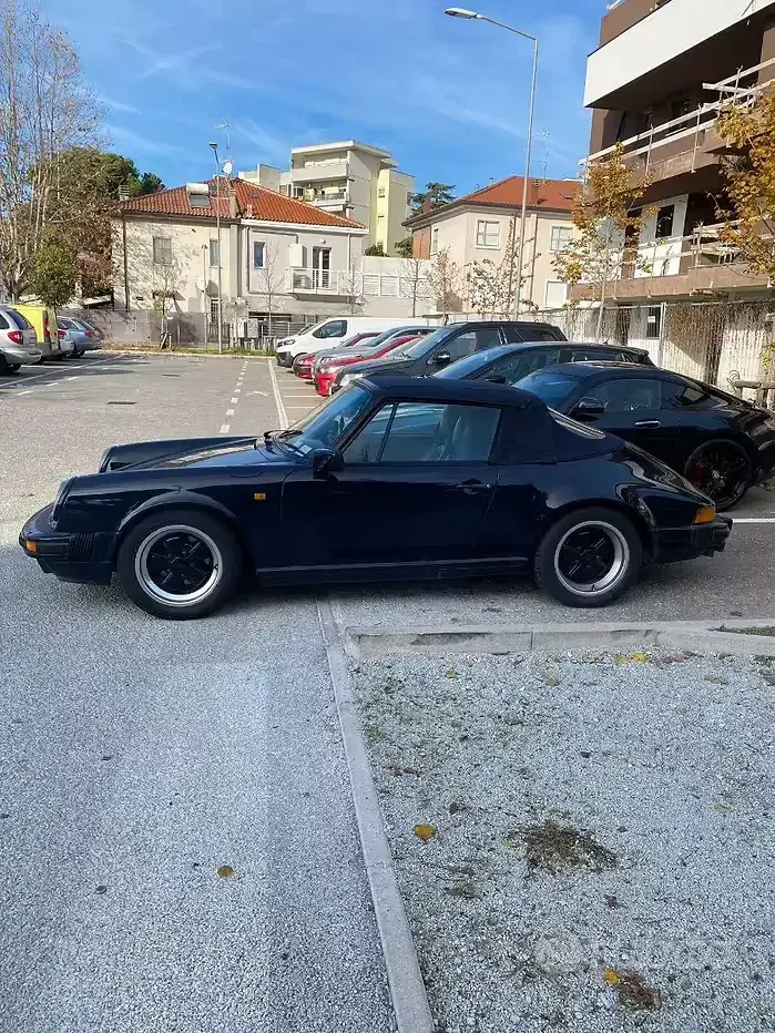 Usata Porsche 911 231 CV (169 kW) 1987 Blu Cabrio