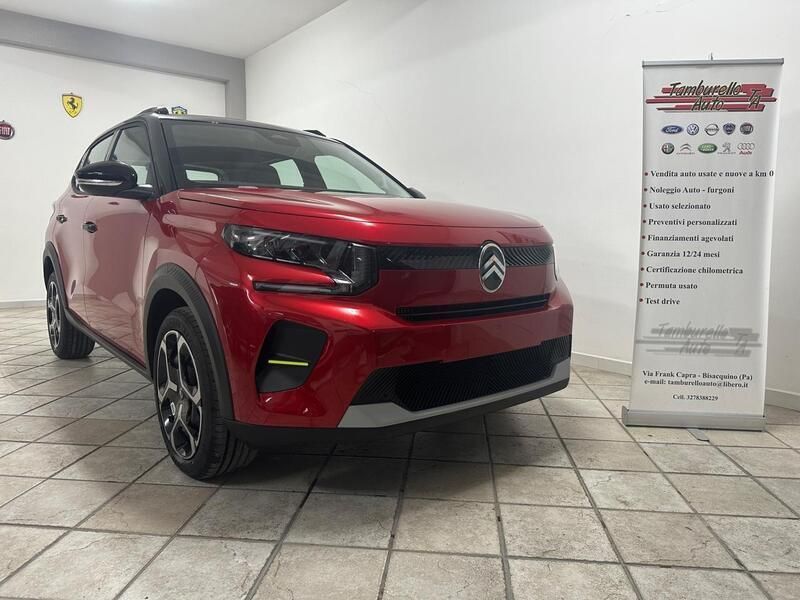 Nuova Citroën C3 100 CV (73 kW) 2025 Rosso Utilitaria