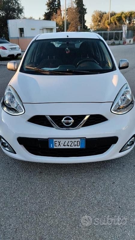 Usata Nissan Micra Acenta 80 CV (58 kW) 2014 Bianco Utilitaria