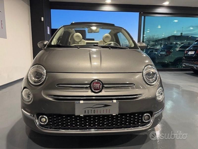 Usata Fiat 500C Lounge 69 CV (50 kW) 2018 Grigio scuro Cabrio