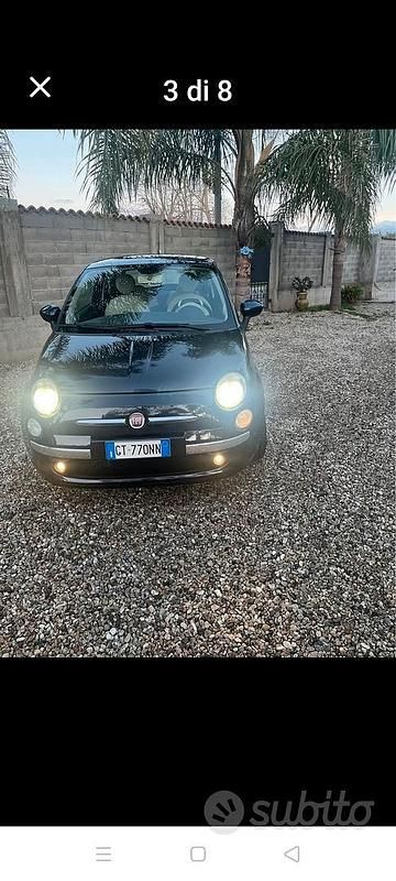 Usata Fiat 500 75 CV (55 kW) 2008 Blu Utilitaria