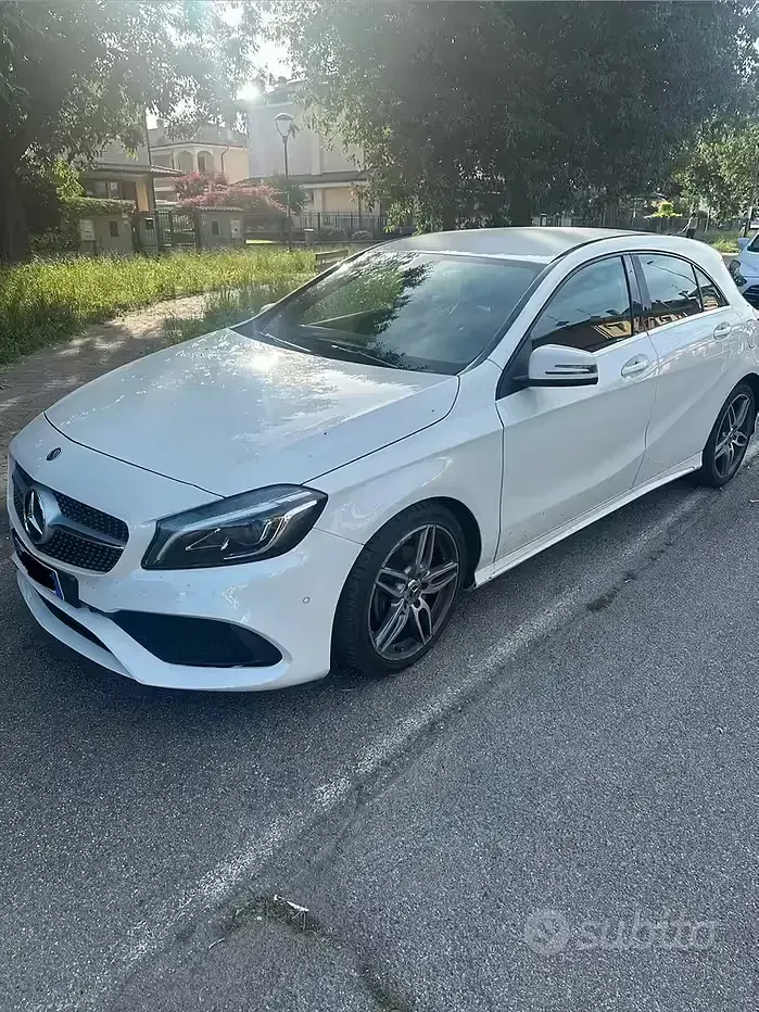 Usata Mercedes A180 Premium 136 CV (100 kW) 2019 Bianco Berlina