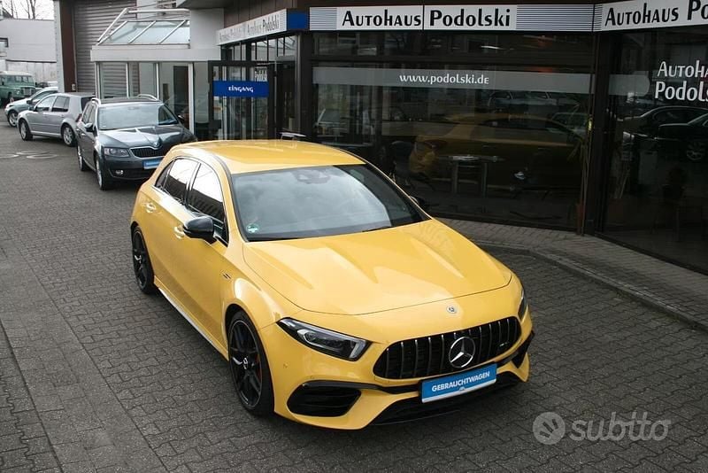 Usata Mercedes A45 AMG AMG 421 CV (309 kW) 2020 Giallo Berlina