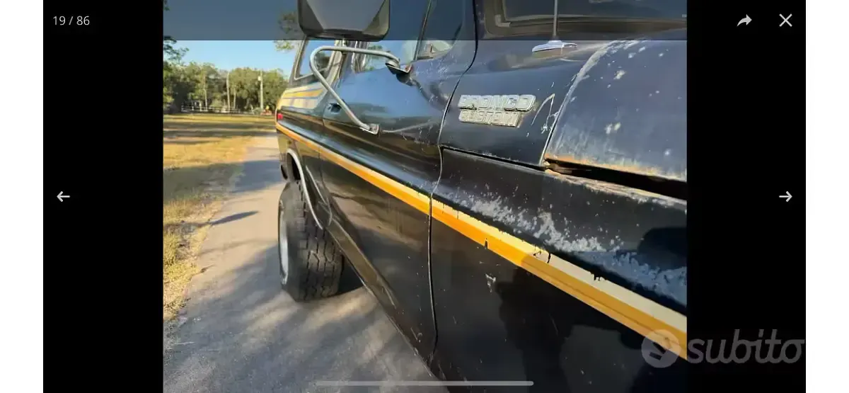 Usata Ford Bronco 1970 Nero SUV
