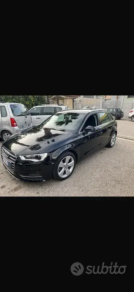 Usata Audi A3 105 CV (77 kW) 2014 Nero Berlina