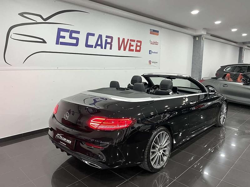 Usata Mercedes C220 Premium Plus 170 CV (125 kW) 2018 Nero Cabrio
