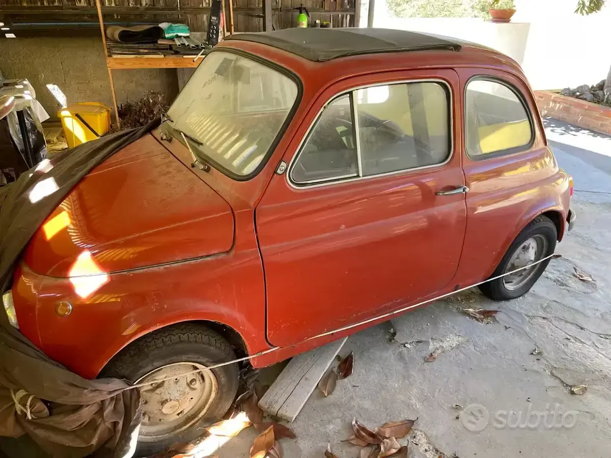 Usata Fiat 500 1970 Rosso Utilitaria