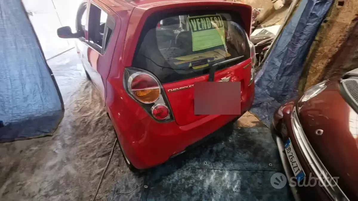 Usata Chevrolet Spark 68 CV (50 kW) 2010 Rosso Utilitaria