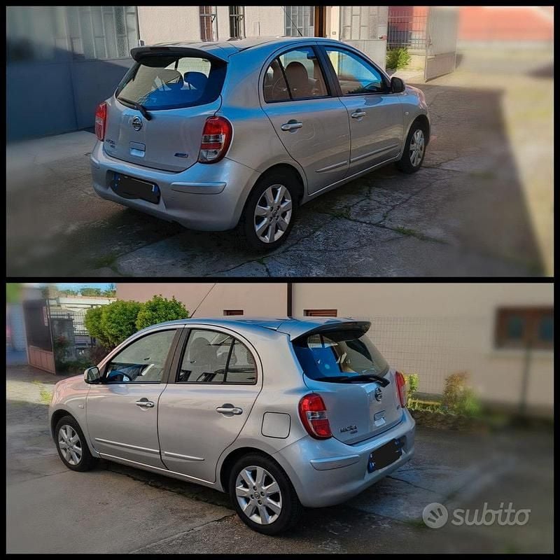 Usata Nissan Micra Acenta 98 CV (72 kW) 2012 Grigio Utilitaria