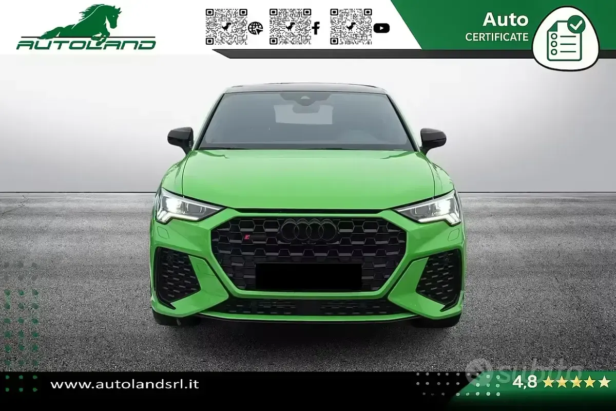 Usata Audi RS Q3 Comfort 400 CV (294 kW) 2024 Verde SUV