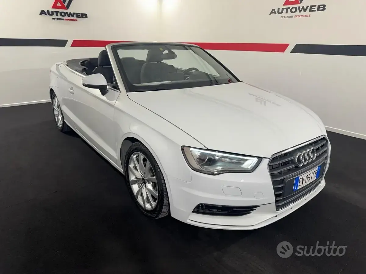 Usata Audi A3 Cabriolet 150 CV (110 kW) 2014 Bianco Cabrio