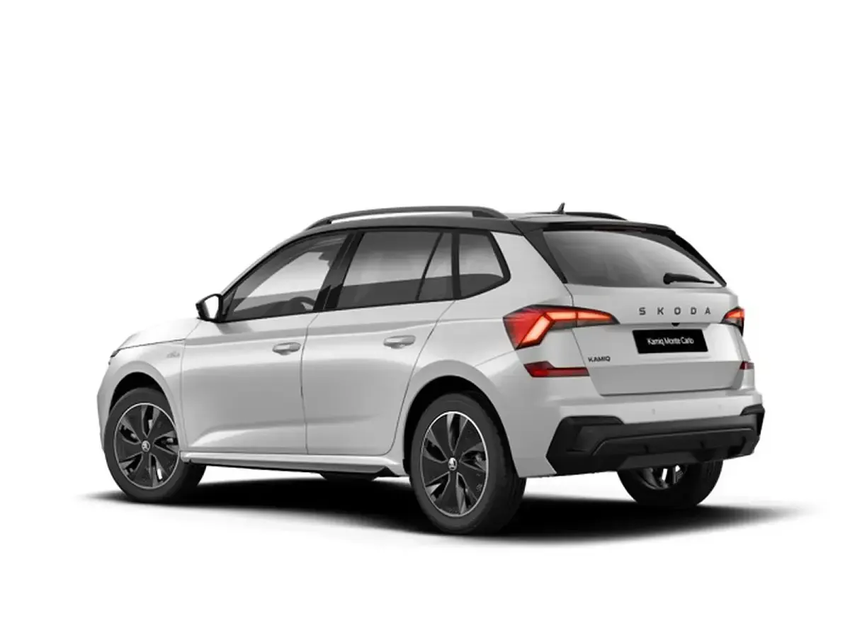Nuova Skoda Kamiq Monte Carlo 115 CV (84 kW) 2026 Bianco luna metallizzato nero tulipano p SUV