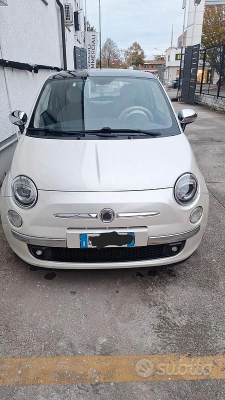 Usata Fiat 500 75 CV (55 kW) 2008 Bianco Utilitaria