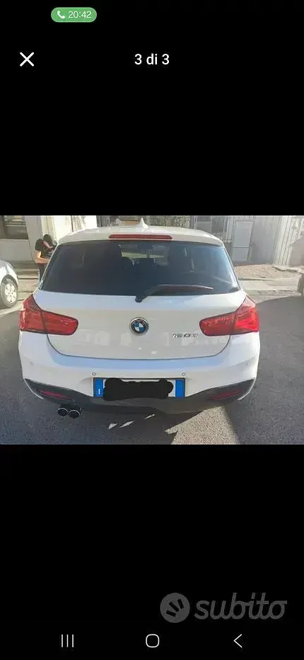 Usata BMW 120 M Sport 199 CV (146 kW) 2017 Bianco Utilitaria