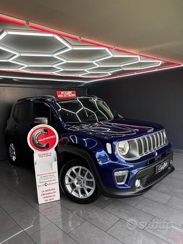 Usata Jeep Renegade Limited 120 CV (88 kW) 2019 Blu SUV
