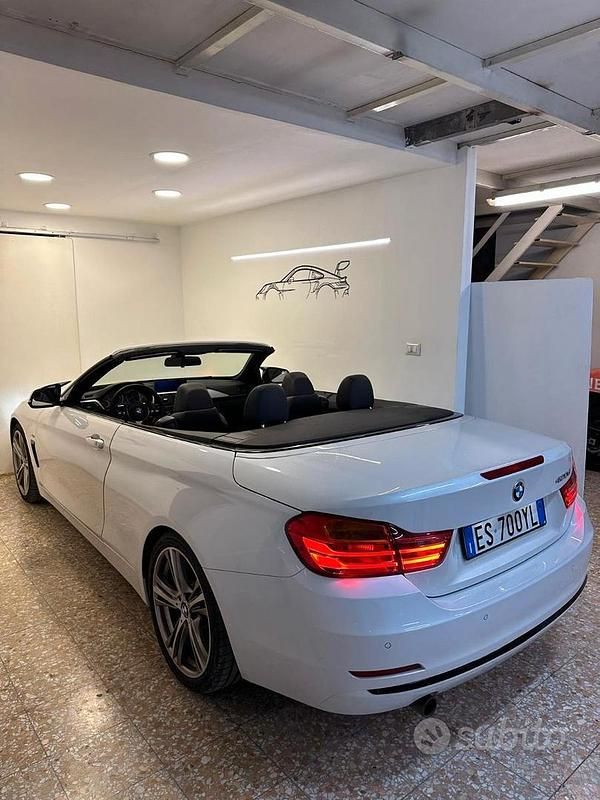 Usata BMW 420 Efficient Dynamics 184 CV (135 kW) 2014 Bianco Cabrio