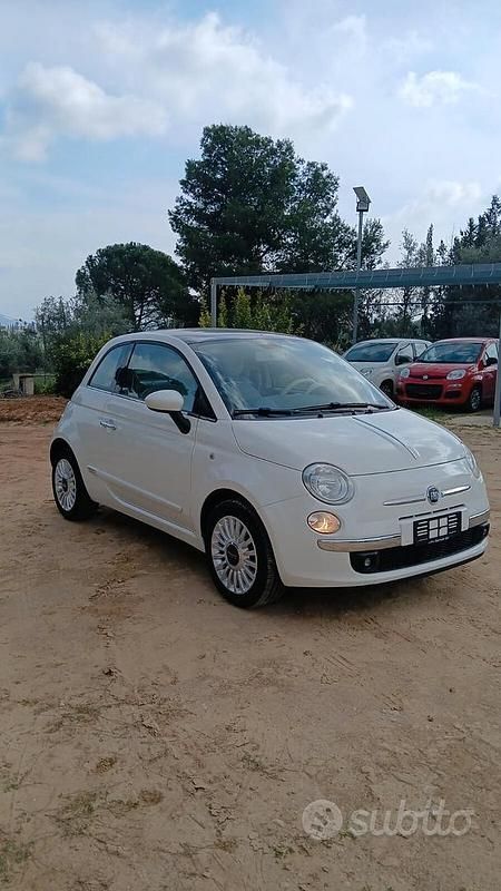 Usata Fiat 500 Lounge 69 CV (50 kW) 2009 Bianco Cabrio