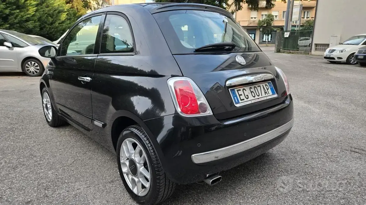 Usata Fiat 500 Lounge 69 CV (50 kW) 2011 Nero Berlina