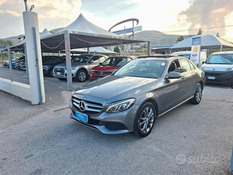 Usata Mercedes C200 136 CV (100 kW) 2017 Grigio Berlina