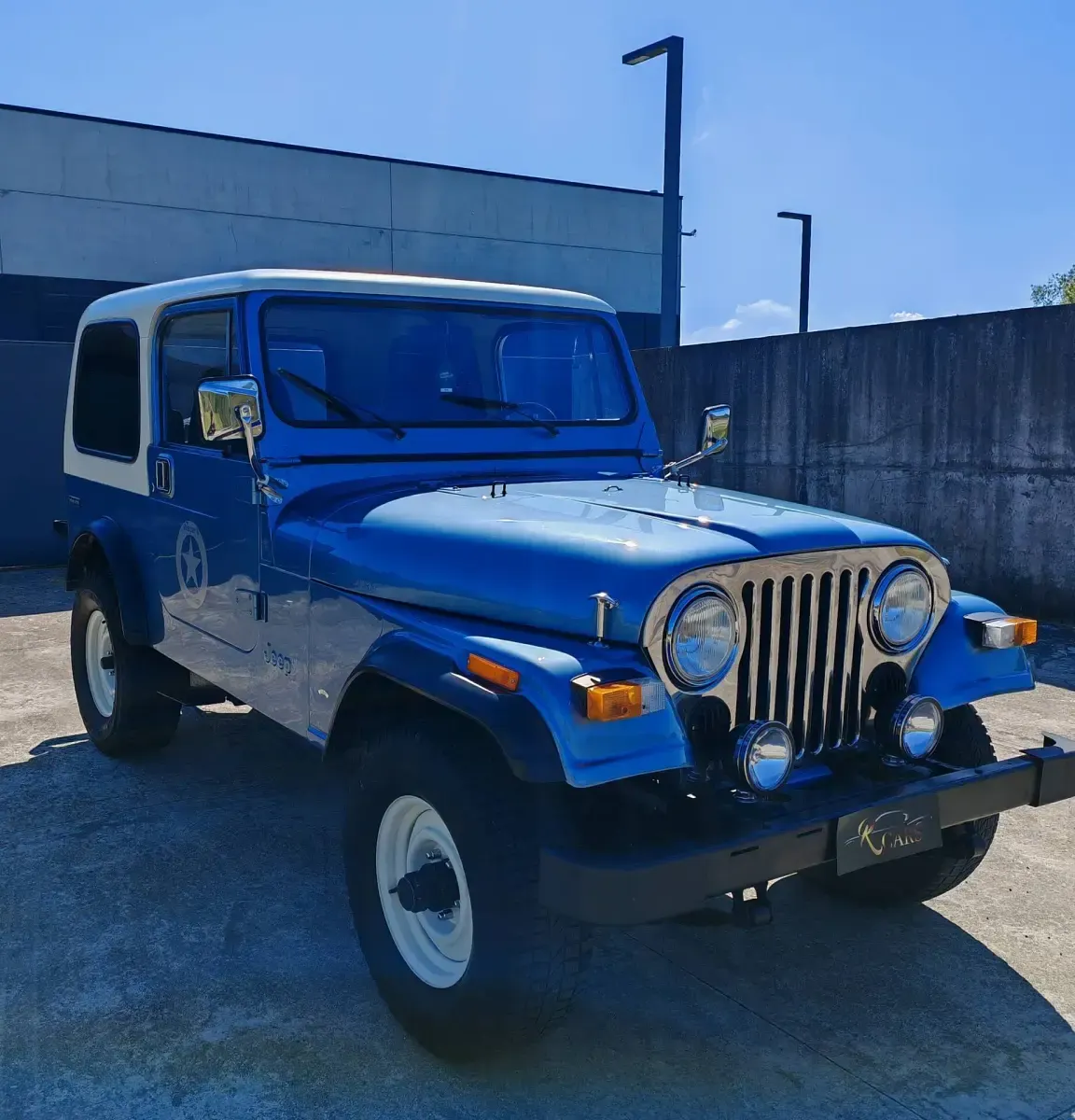 Usata Jeep CJ 66 CV (48 kW) 1983 Blu Cabrio