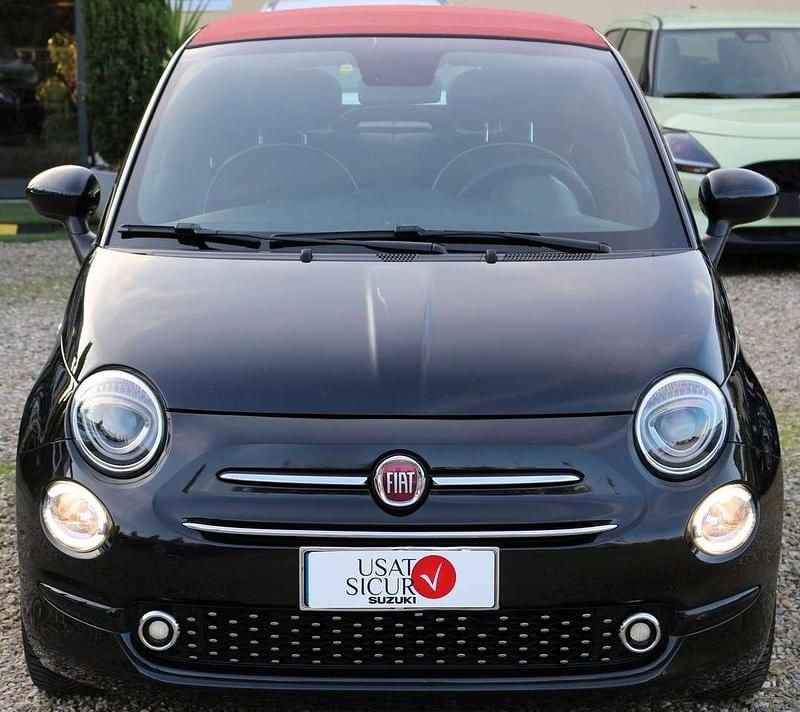 Usata Fiat 500C Lounge 69 CV (50 kW) 2020 Nero  capote bordeaux Cabrio