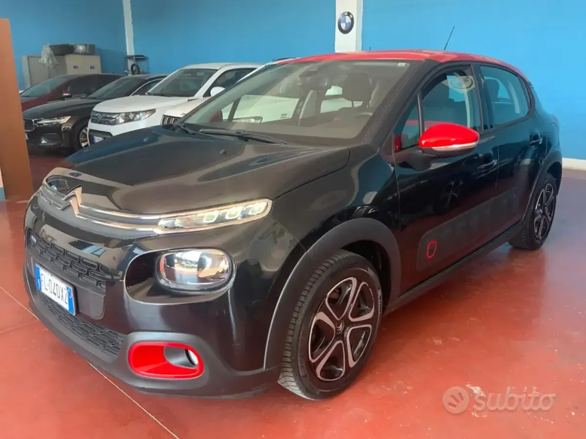 Usata Citroën C3 PureTech 82 CV (60 kW) 2017 Nero Berlina