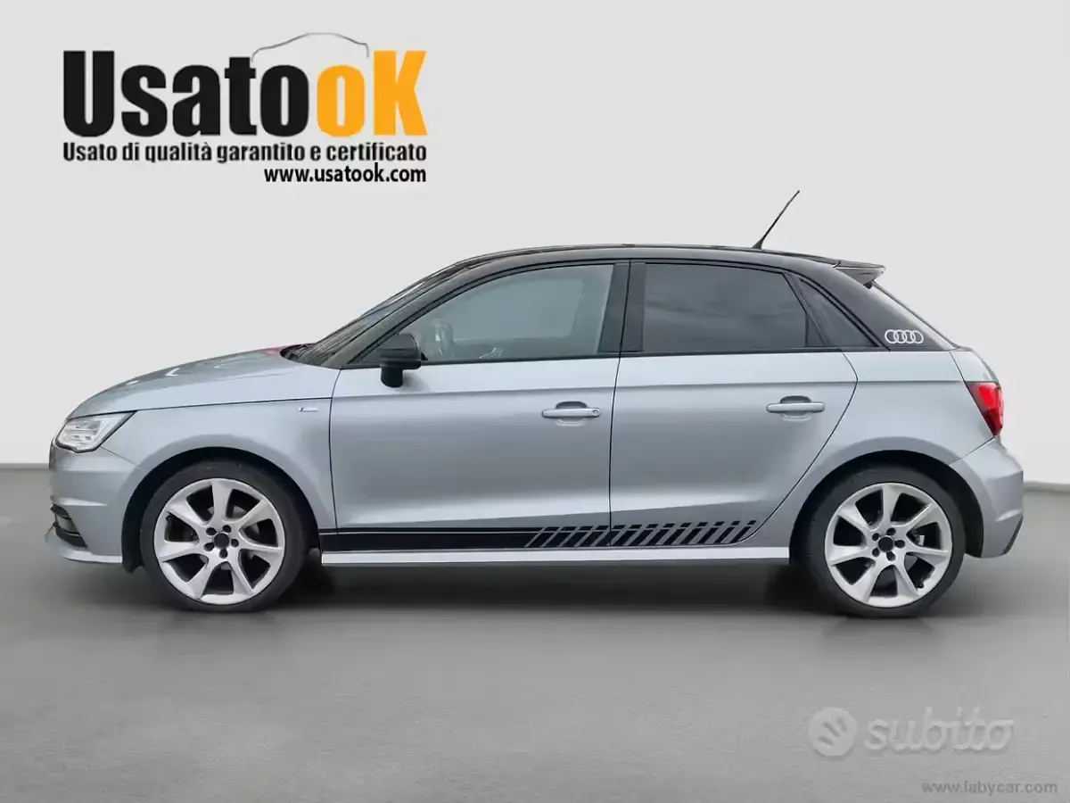 Usata Audi A1 S-Line 90 CV (66 kW) 2016 Grigio Utilitaria