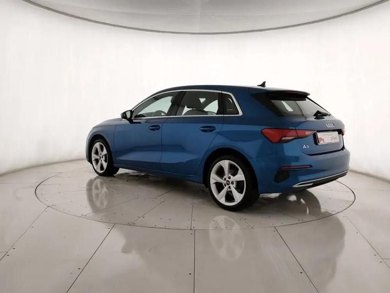Usata Audi A3 Advanced 150 CV (110 kW) 2022 Blu atollo metallizzato Berlina