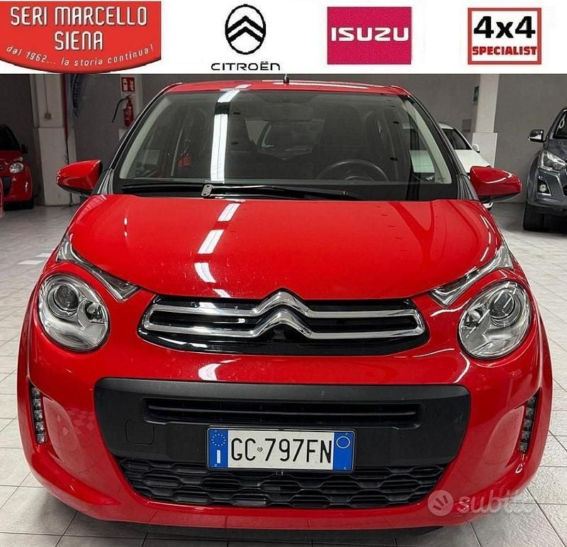 Usata Citroën C1 Feel 72 CV (52 kW) 2021 Rosso Utilitaria
