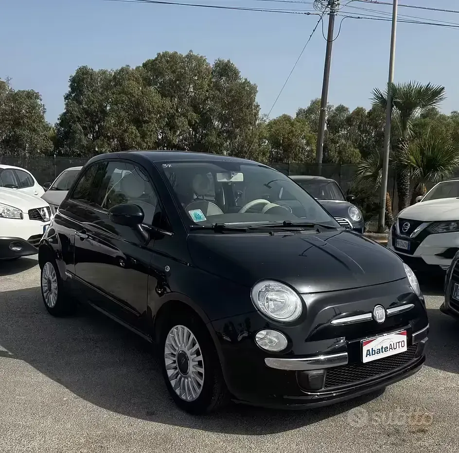 Usata Fiat 500 Lounge 69 CV (50 kW) 2009 Nero Cabrio