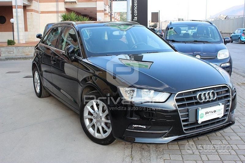 Usata Audi A3 Sportback Ambition 110 CV (80 kW) 2015 Nero Utilitaria