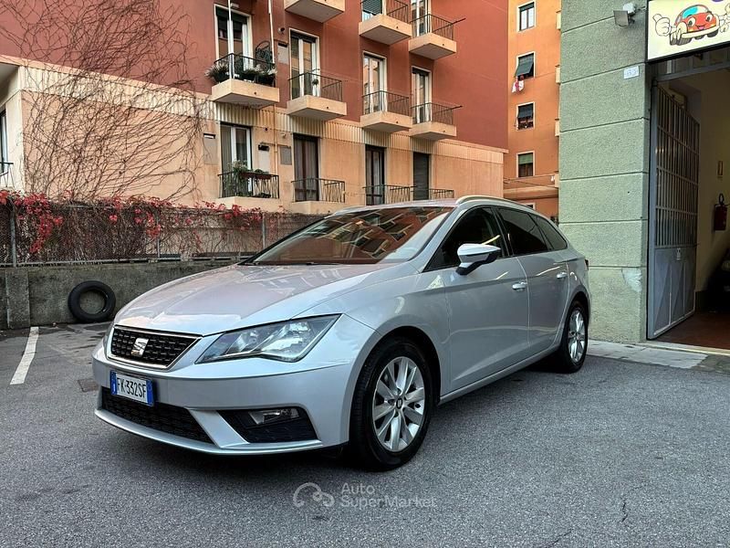 Usata Seat Leon ST Business 116 CV (85 kW) 2017 Argento Station wagon