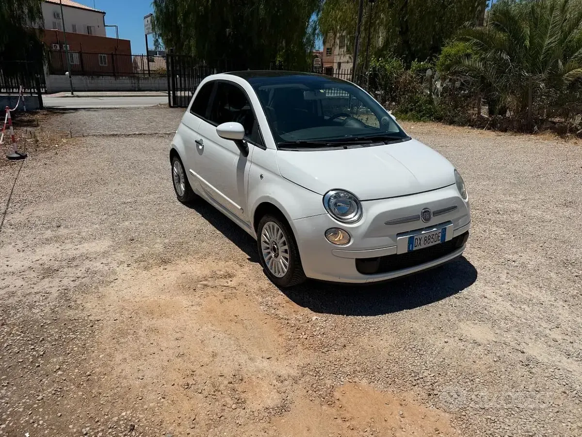 Usata Fiat 500 Lounge 69 CV (50 kW) 2009 Bianco Cabrio