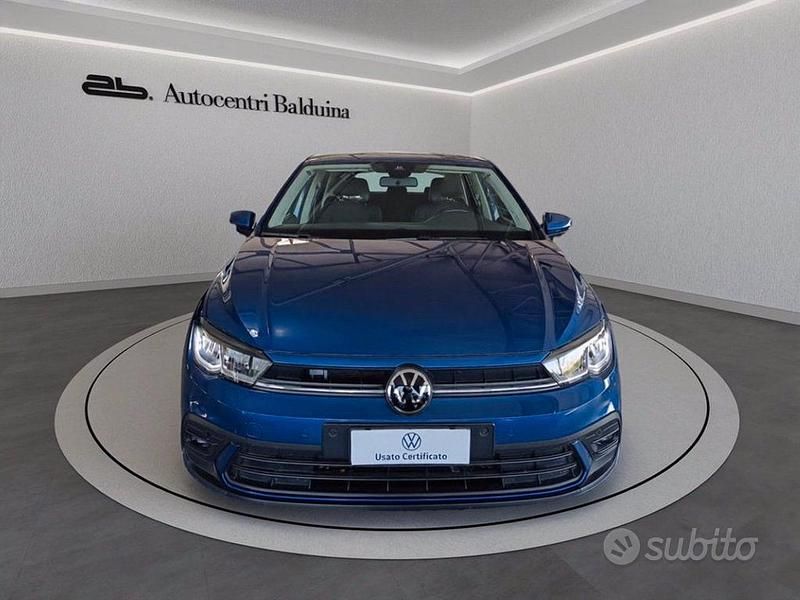 Usata VW Polo Life 95 CV (69 kW) 2023 Blu Utilitaria