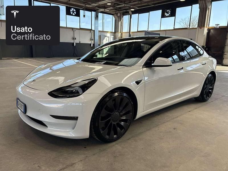 Usata Tesla Model 3 Performance 377 kW (513 CV) 2021 Pearl white multicoat Berlina