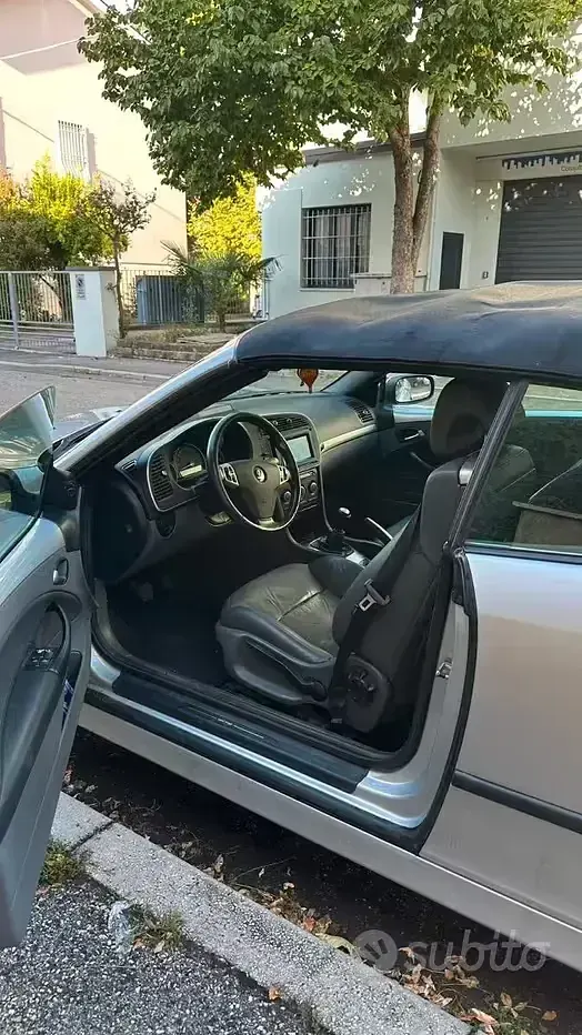 Usata Saab 9-3 150 CV (110 kW) 2007 Grigio Cabrio