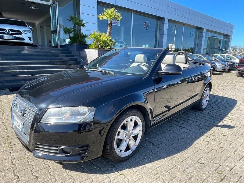 Usata Audi A3 Cabriolet Ambition 105 CV (77 kW) 2008 Nero Cabrio