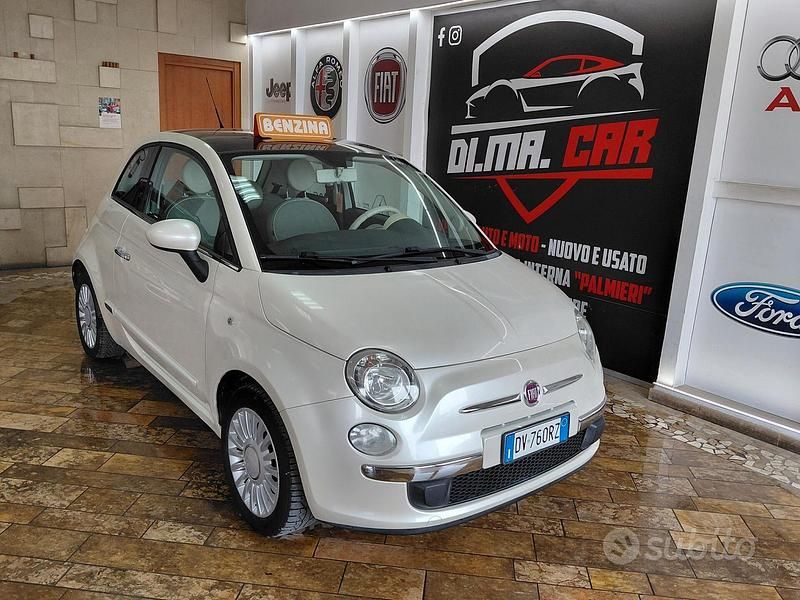 Usata Fiat 500 Lounge 69 CV (50 kW) 2009 Bianco Cabrio