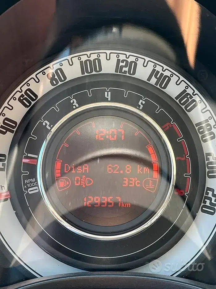 Usata Fiat 500 Lounge 69 CV (50 kW) 2016 Bianco Utilitaria
