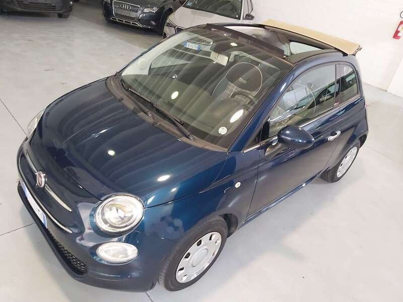 Usata Fiat 500C Lounge 69 CV (50 kW) 2018 Blu/azzurro Cabrio
