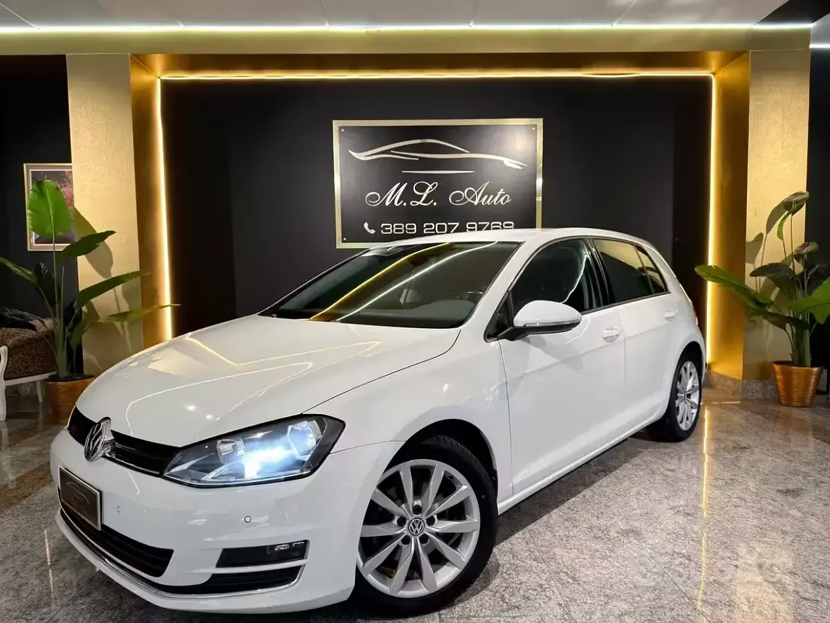 Usata VW Golf VII Highline 110 CV (80 kW) 2015 Bianco Berlina