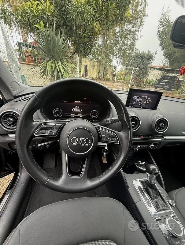 Usata Audi A3 S-Line 116 CV (85 kW) 2019 Nero Berlina